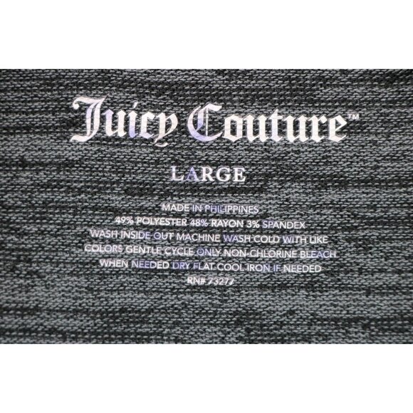 Juicy Couture Long Sleeve Gray Tunic-Size Large-Cut Out - Picture 5 of 8